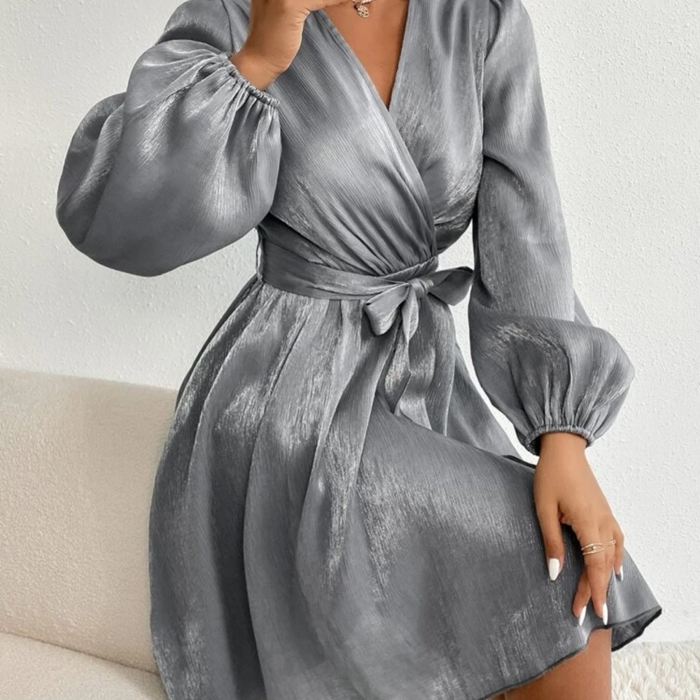 Silver shein dress